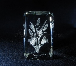 Сувенир с лазерным изображением "Букет лилий".