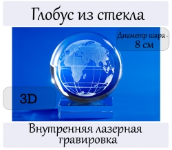 Глобус. Шар 80мм.