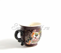 Чашка для кофе с кошками. Керамика, объём - 170мл.